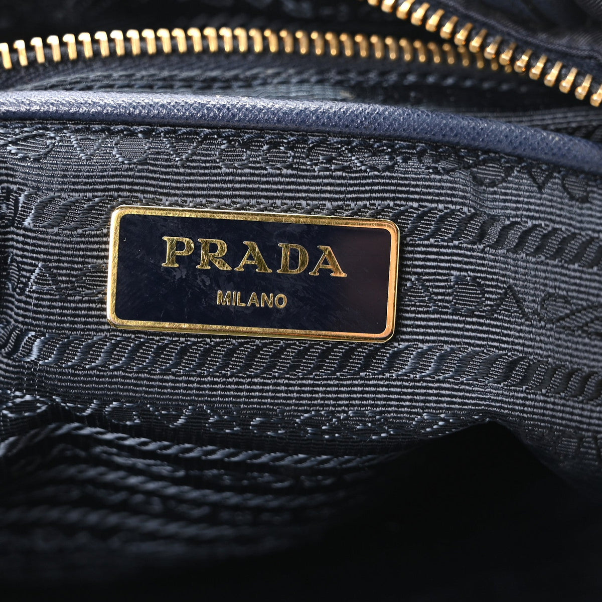 Tessuto Nylon Saffiano Vela Tote Bleu