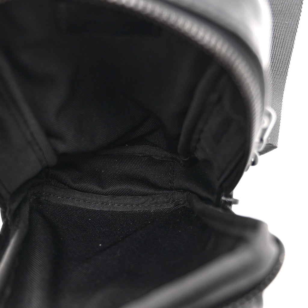 Calfskin Monogram Shadow Double Phone Pouch NM Black