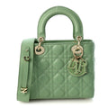 Lambskin Cannage Small My ABCDior Lady Dior Green
