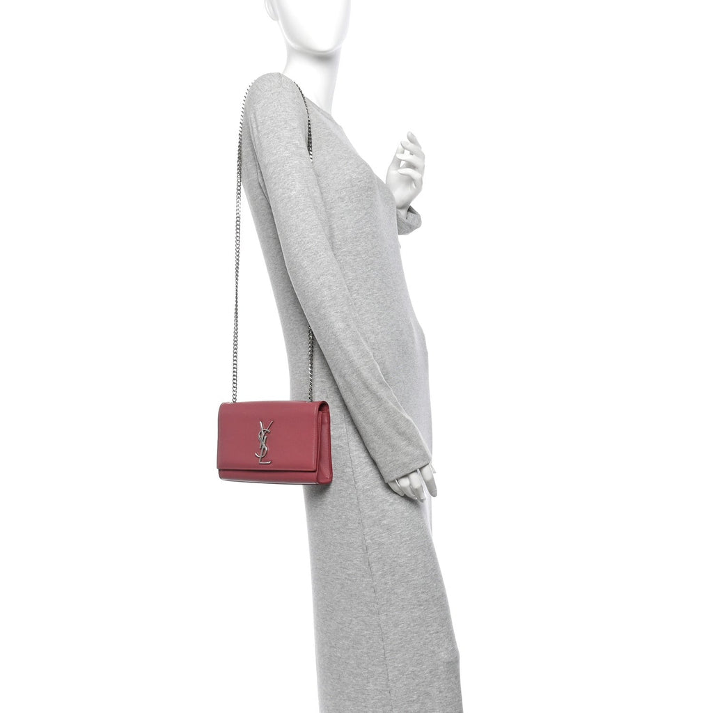 Grain De Poudre Small Classic Monogram Kate Satchel Mystic Rose