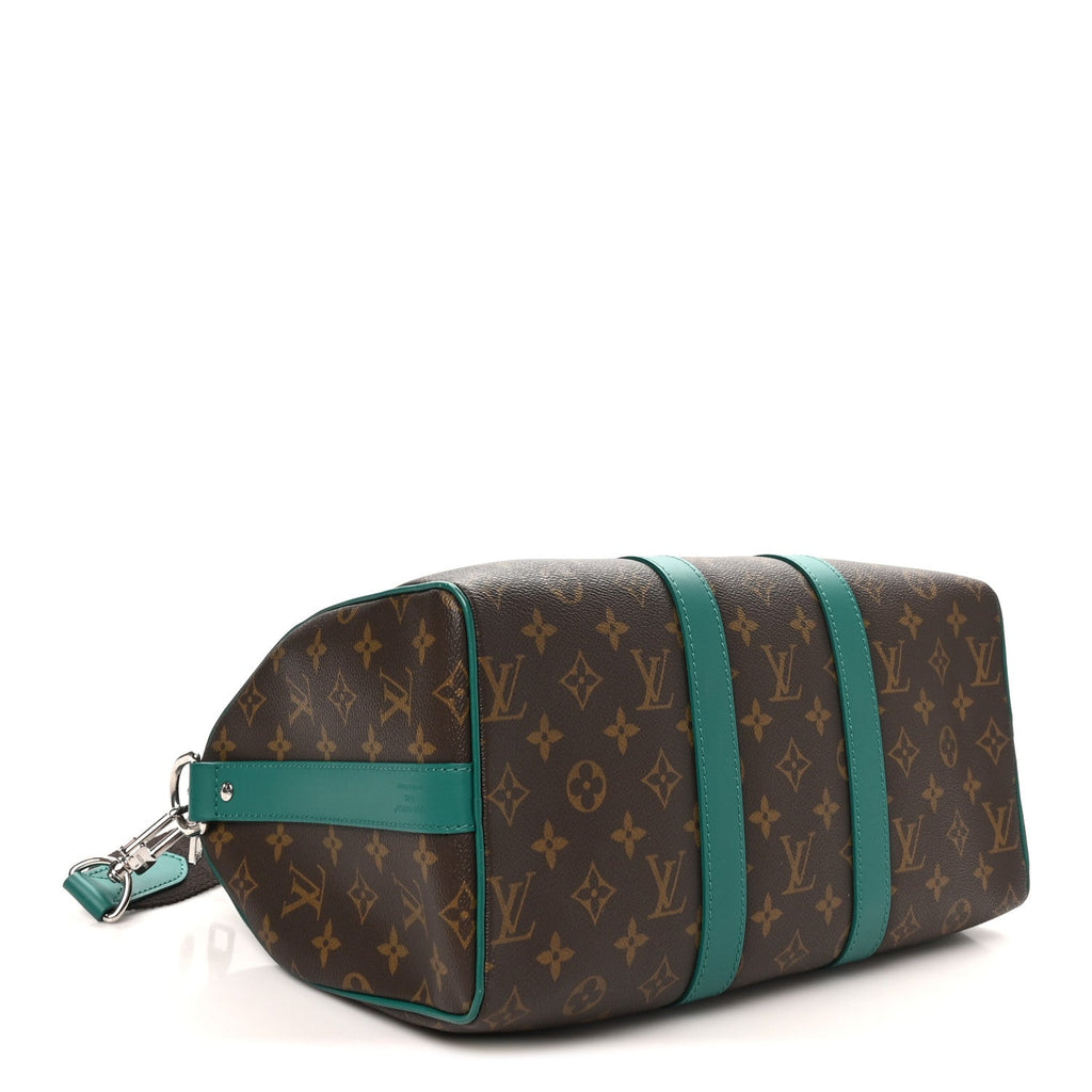 Monogram Macassar Keepall Bandouliere 35 Borneo Green