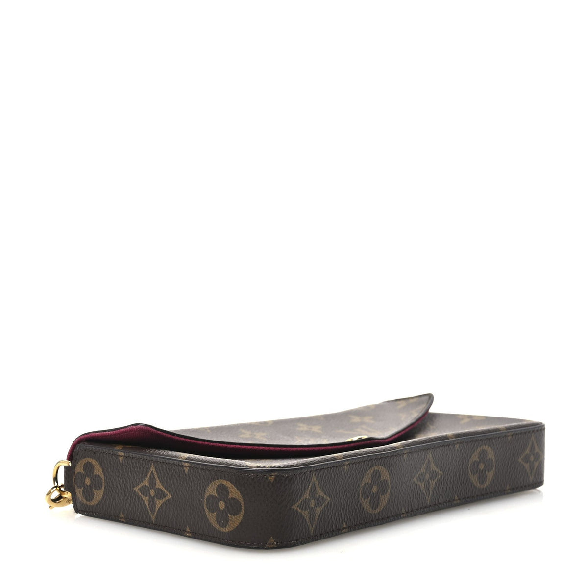 Monogram Pochette Felicie Chain Wallet Fuchsia