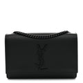 Grain De Poudre Small Monogram Monochrome Kate Satchel Black