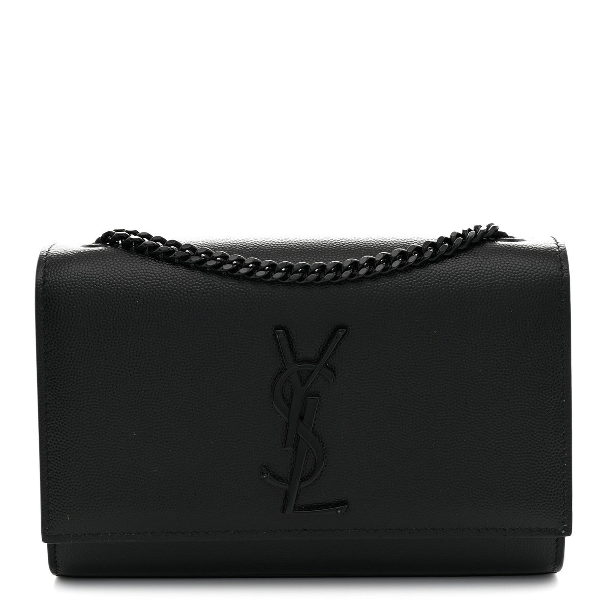 Grain De Poudre Small Monogram Monochrome Kate Satchel Black