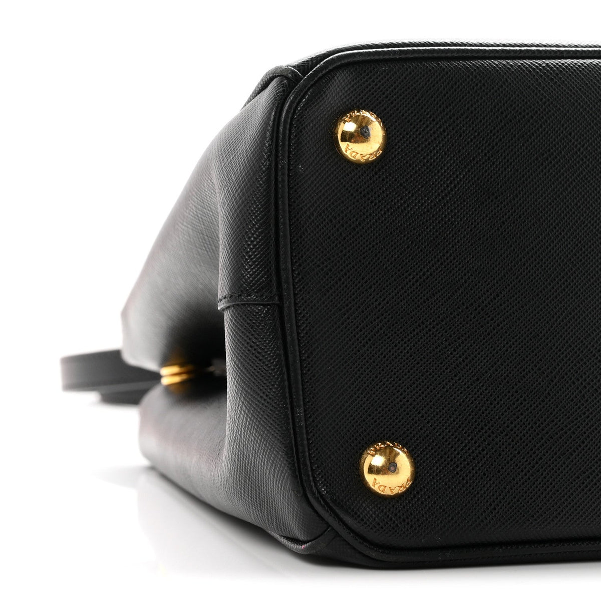 Saffiano Small Galleria Double Zip Tote Black