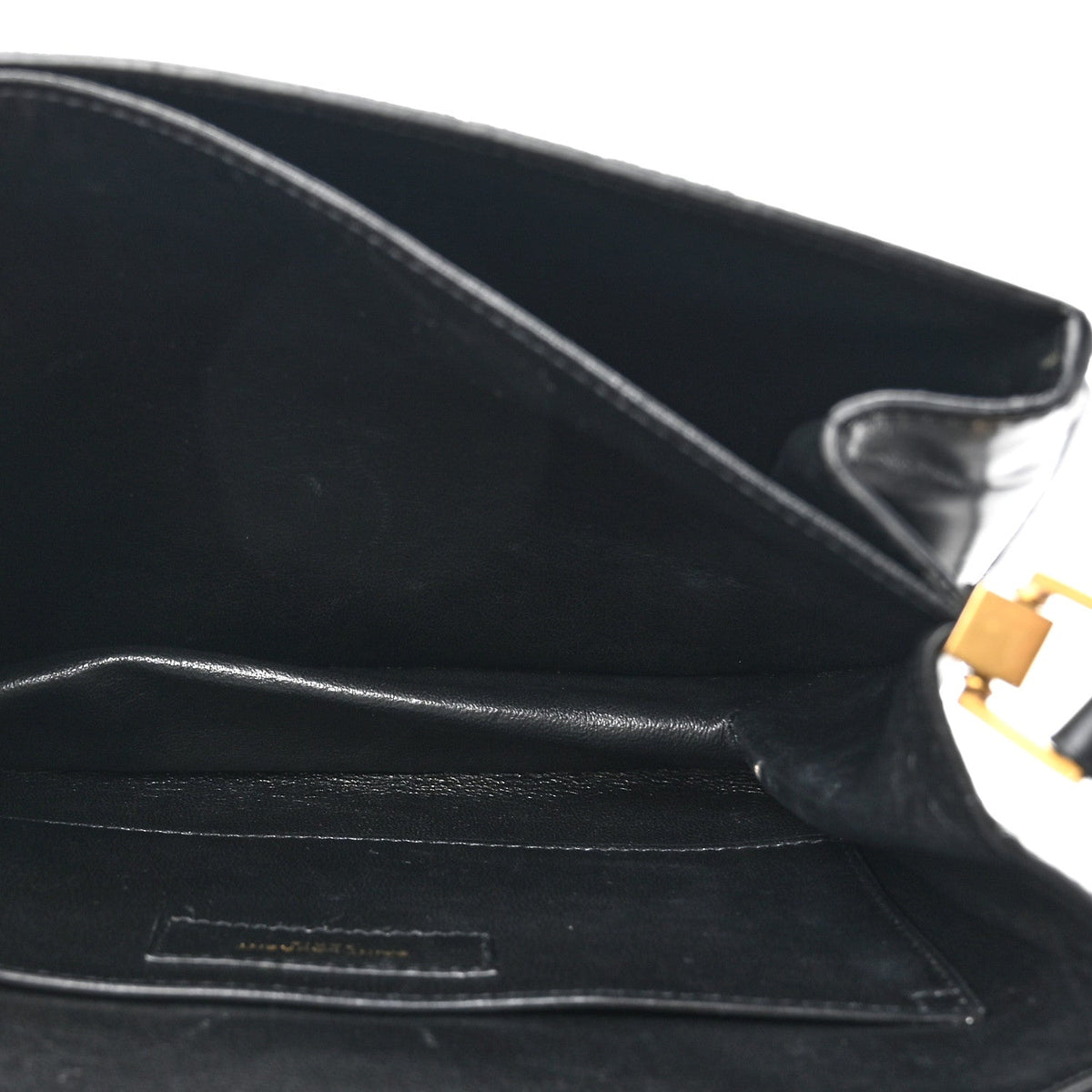 Suede All-Over Monogram Small Le Monogramme Satchel Black