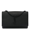 Grain De Poudre Small Monogram Monochrome Kate Satchel Black
