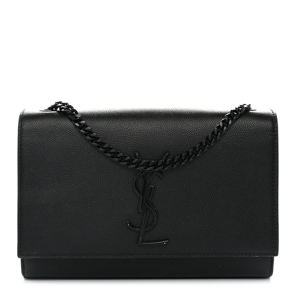 Grain De Poudre Small Monogram Monochrome Kate Satchel Black