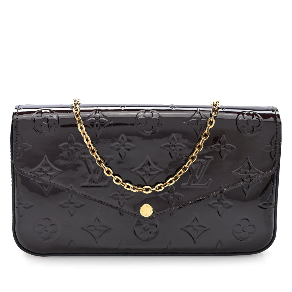 Vernis Pochette Felicie Chain Wallet Amarante