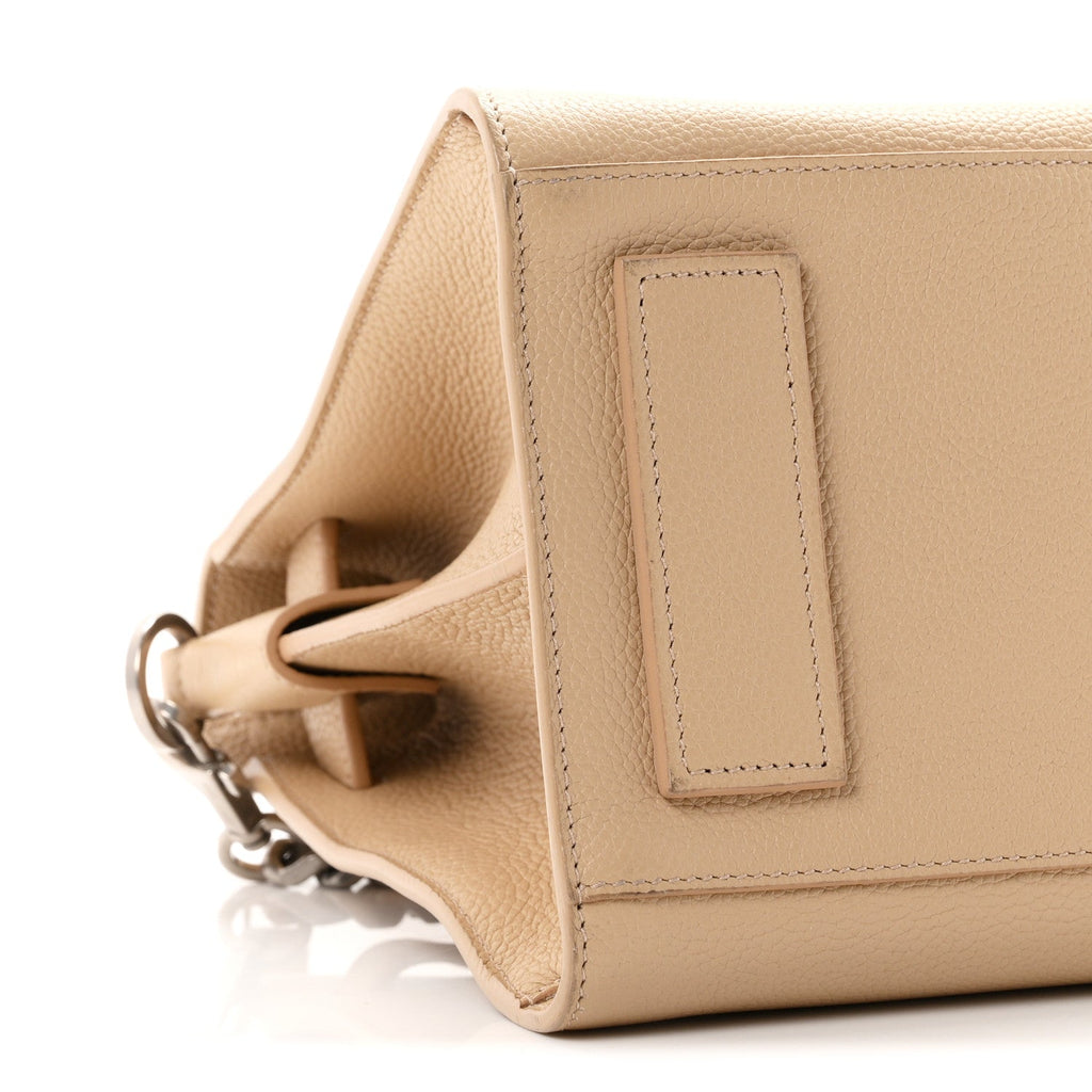 Grained Calfskin Baby Sac De Jour Souple Dark Beige
