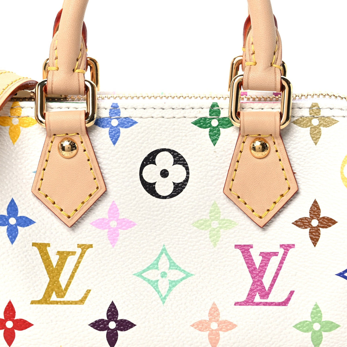 LV X TM Monogram Multicolor Nano Speedy White