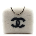 Muff Shearling Lambskin Bag Ecru Black