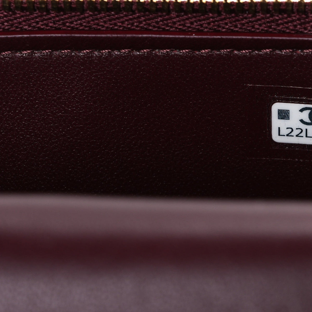 Calfskin Crocodile Embossed Crococo Exoticoco Vanity With Chain Dark Burgundy