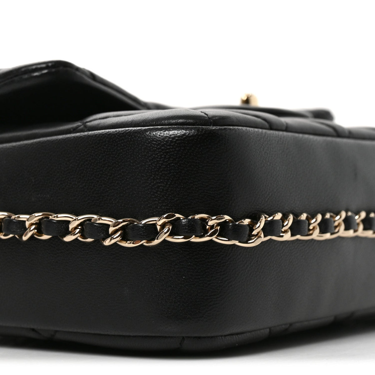 Lambskin Quilted Small My Precious Flap Black