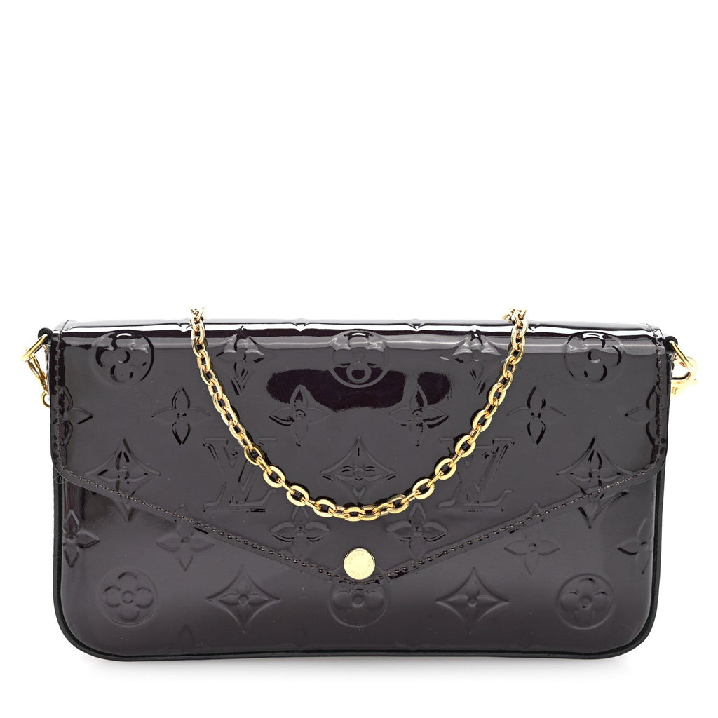 Vernis Pochette Felicie Chain Wallet Amarante