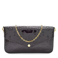 Vernis Pochette Felicie Chain Wallet Amarante