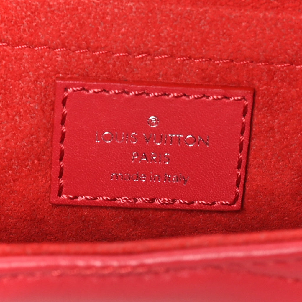 Calfskin Love Lock New Wave Chain PM Red