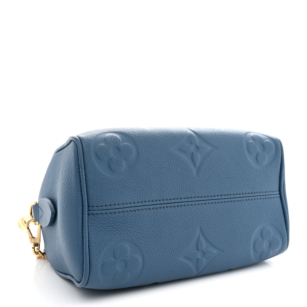 Empreinte Monogram Giant Speedy Bandouliere 20 Blue Jean