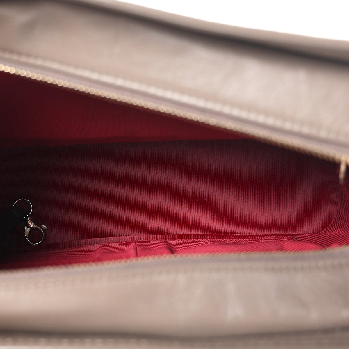 Aged Calfskin Quilted Medium Gabrielle Hobo Grey