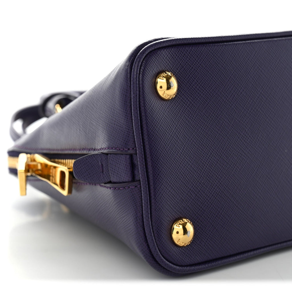 Saffiano Lux Small Promenade Tote Bluette Viola
