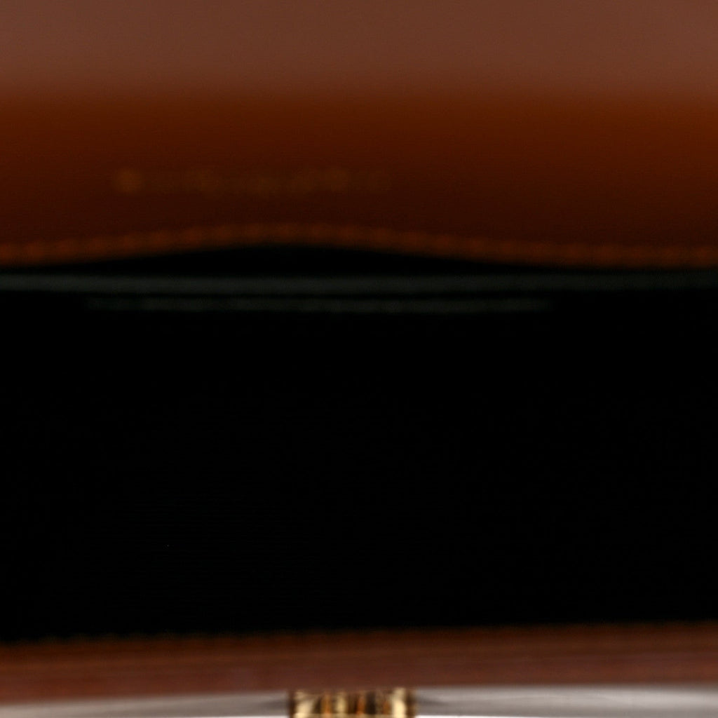 Patent Small Monogram Kate Satchel Chataigne