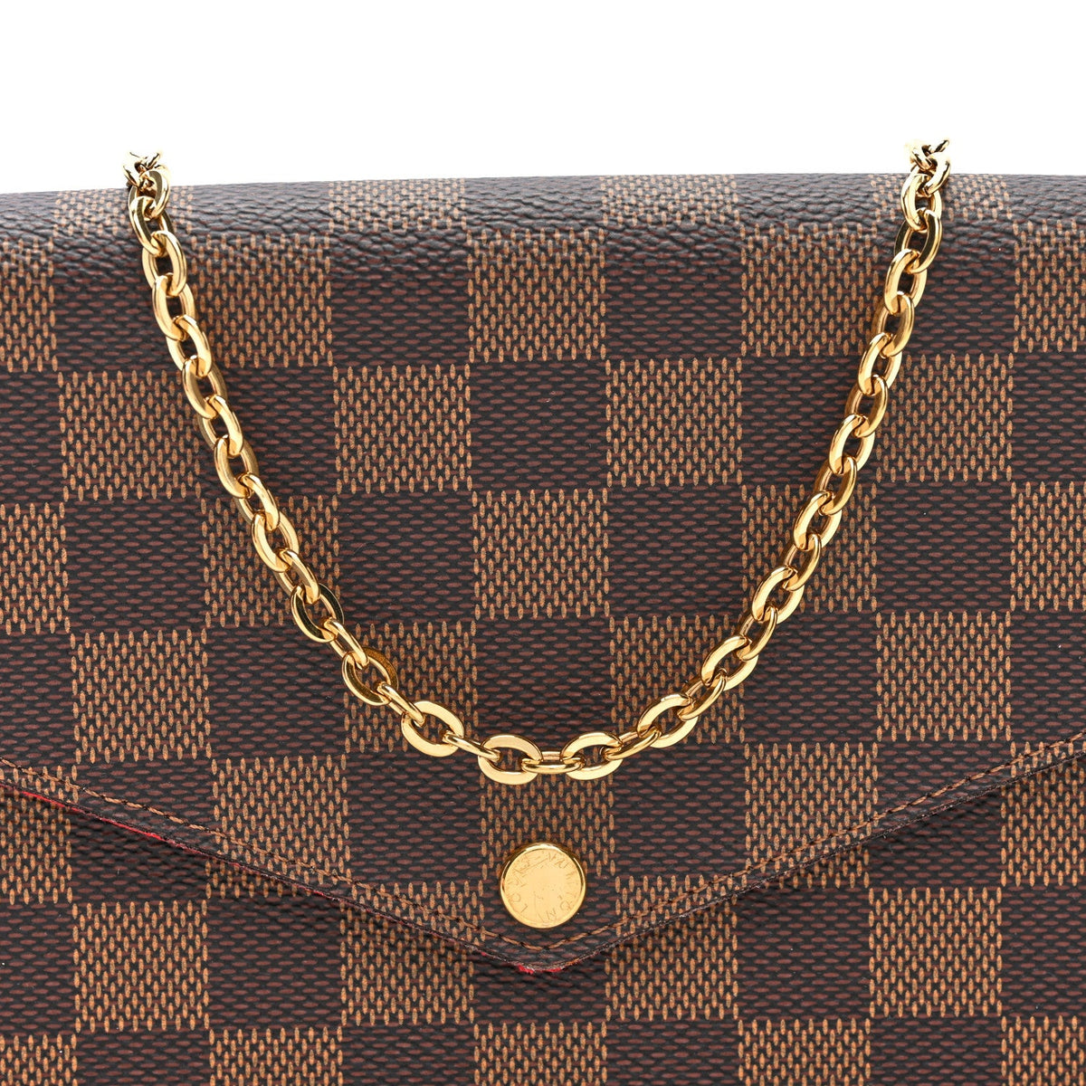 Damier Ebene Pochette Felicie Chain Wallet