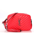 Patent Calfskin Matelasse Monogram Lou Camera Bag Neon Pink