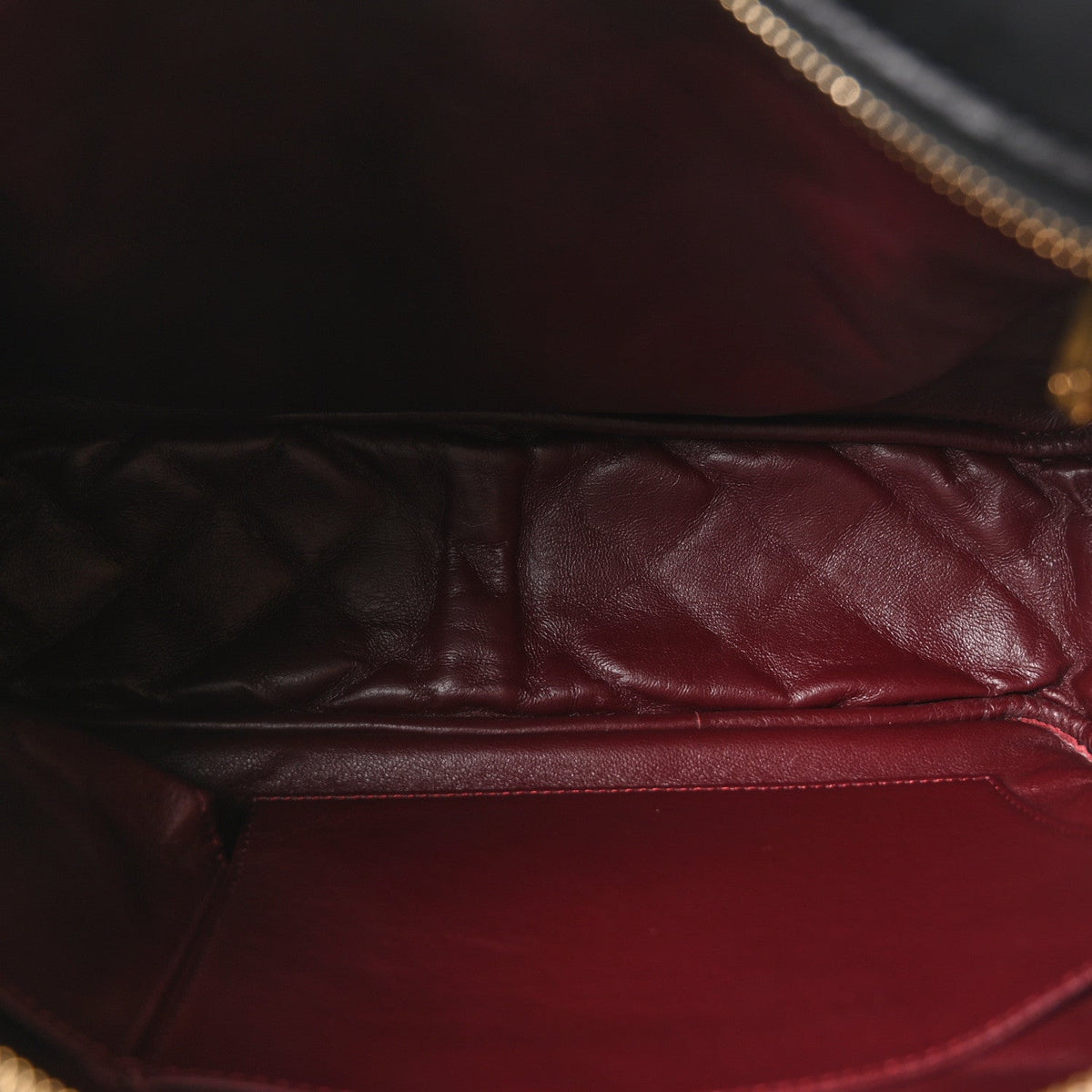 Aged Calfskin Quilted Large Reissue Camera Case Black Black