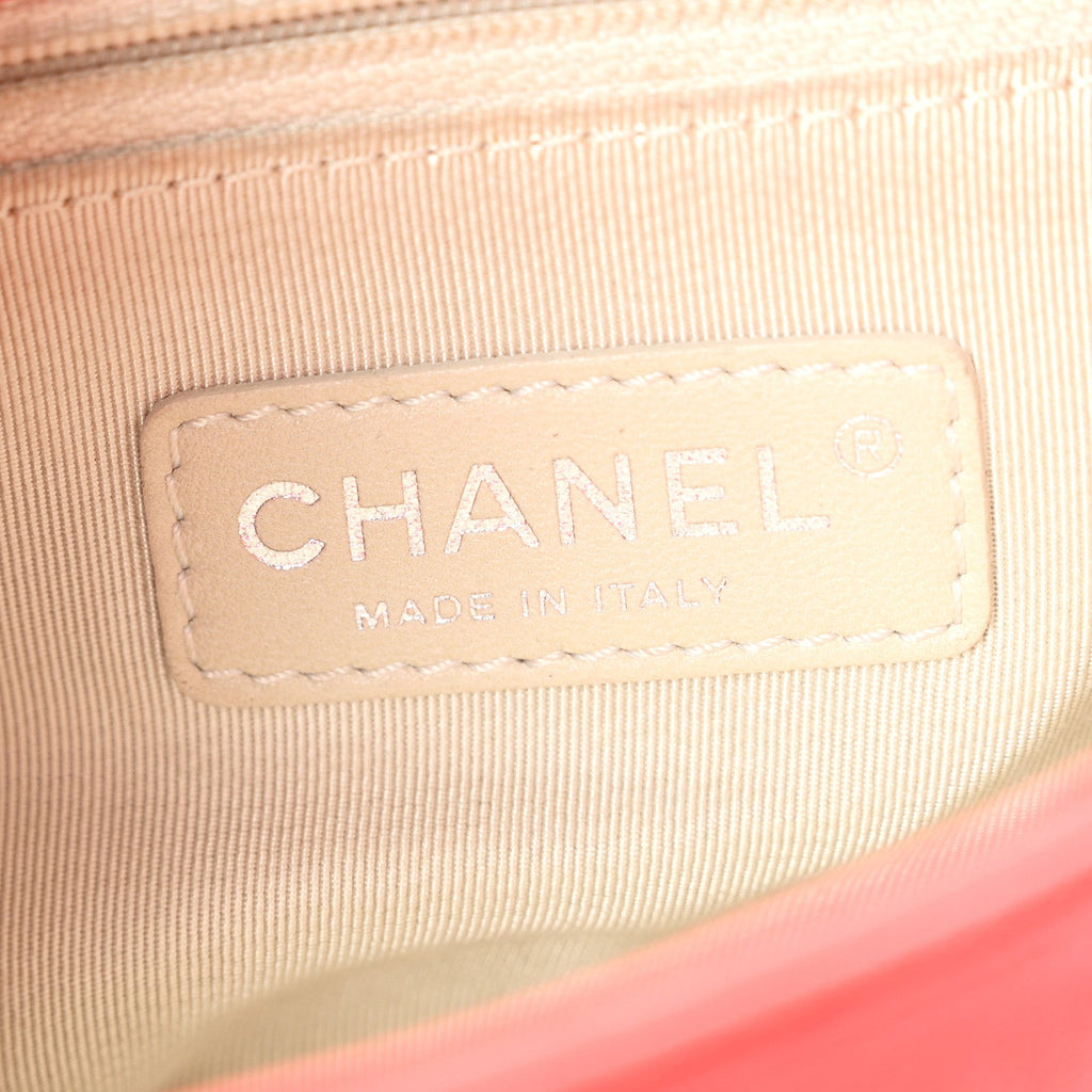 Washed Lambskin Mini Chain Around Messenger Coral