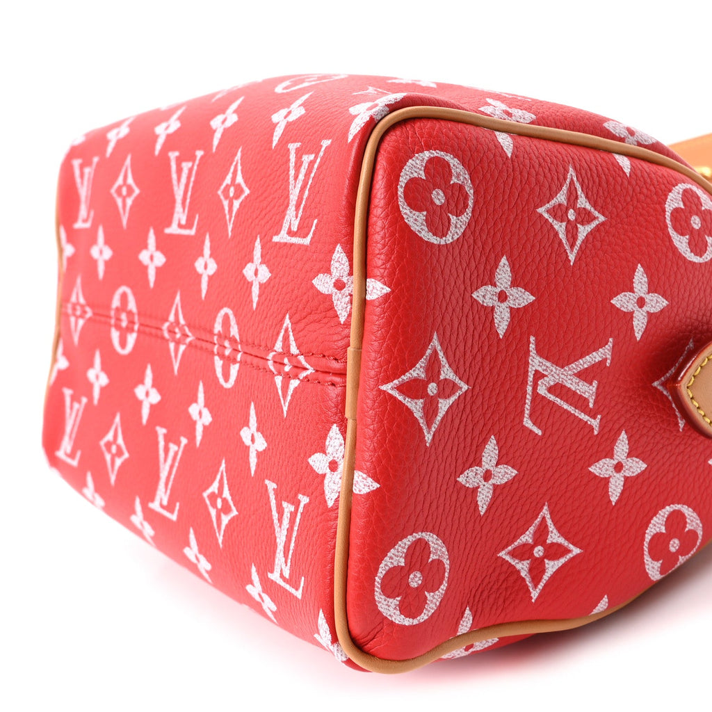 Calfskin Monogram Speedy P9 Bandouliere 20 Red