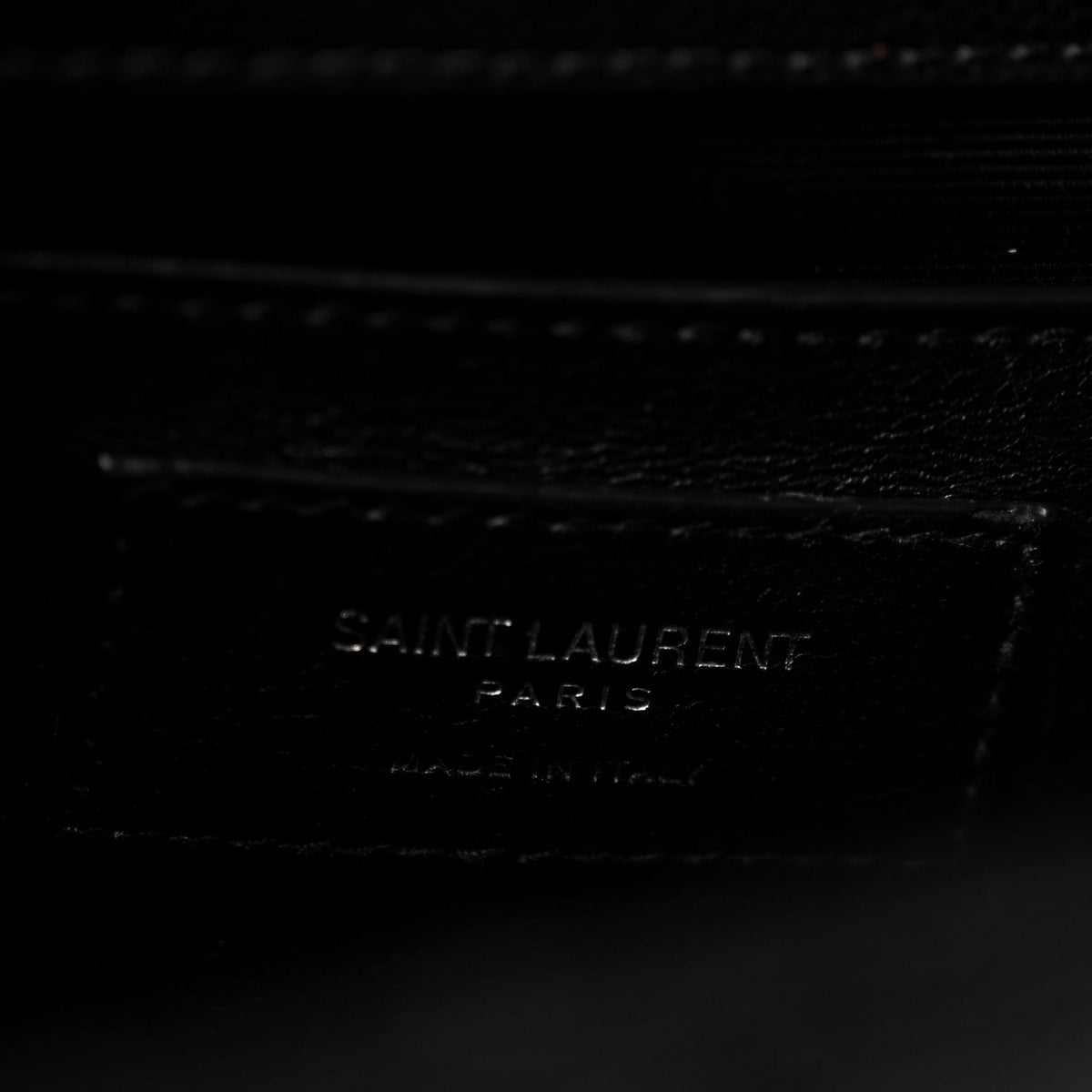 Grain De Poudre Textured Mixed Matelasse Triquilt Medium Monogram Satchel Black