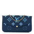 Empreinte Monogram Giant Felicie Pochette Chain Wallet Gradient Blue