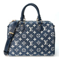 Monogram Jacquard Denim Speedy Bandouliere 25 Bleu