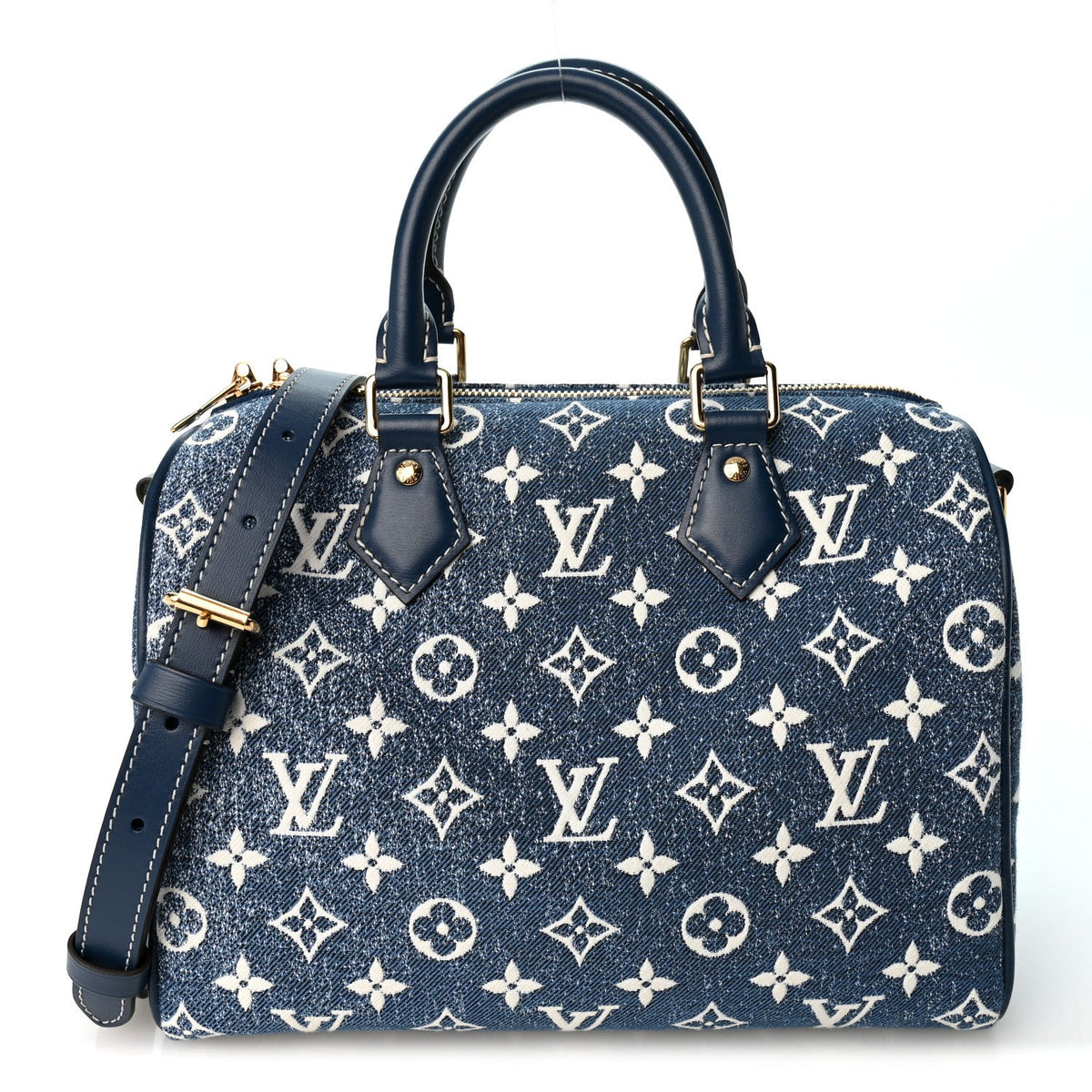 Monogram Jacquard Denim Speedy Bandouliere 25 Bleu