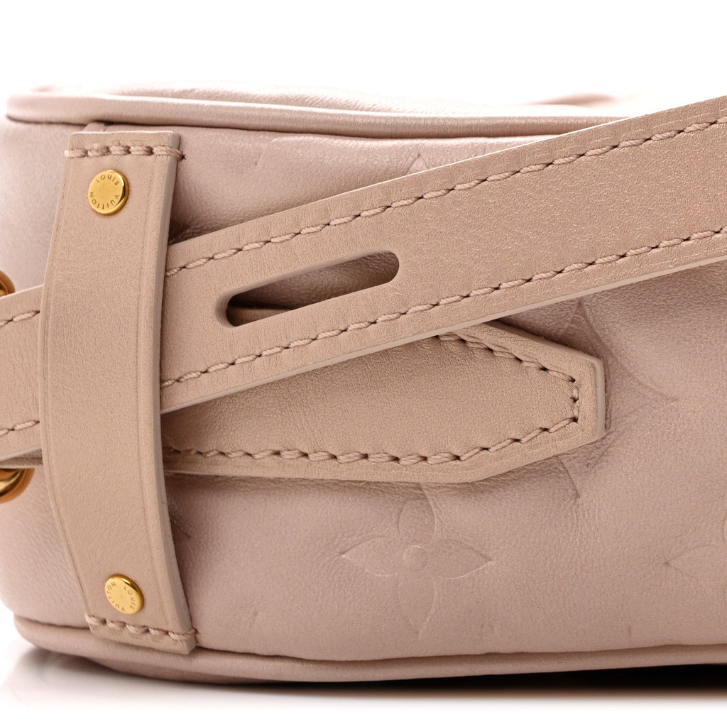 Lambskin Embossed Monogram Fall In Love Sac Coeur Light Pink