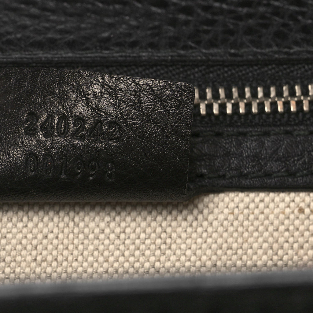 Calfskin Medium New Bamboo Top Handle Bag Black
