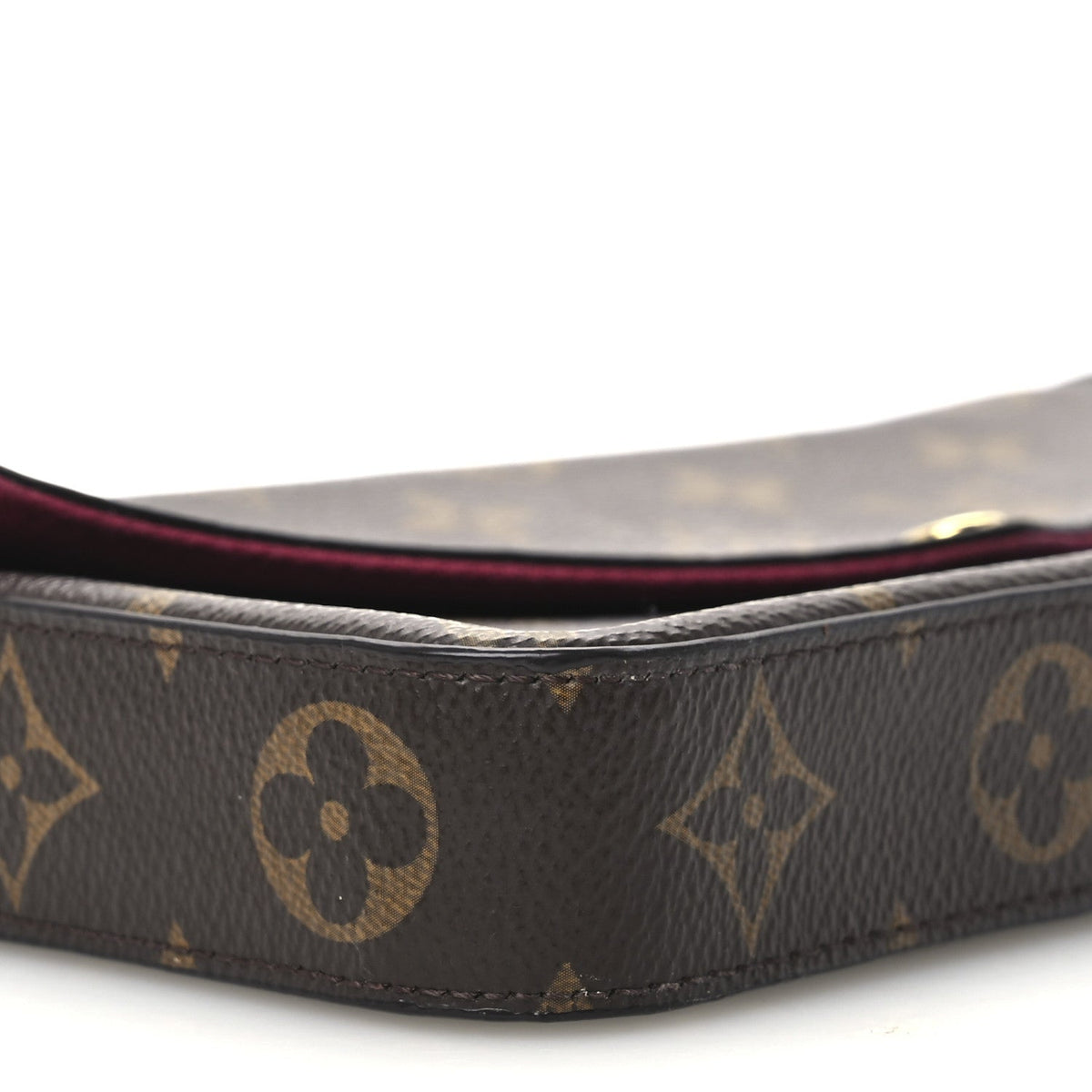 Monogram Pochette Felicie Chain Wallet Fuchsia