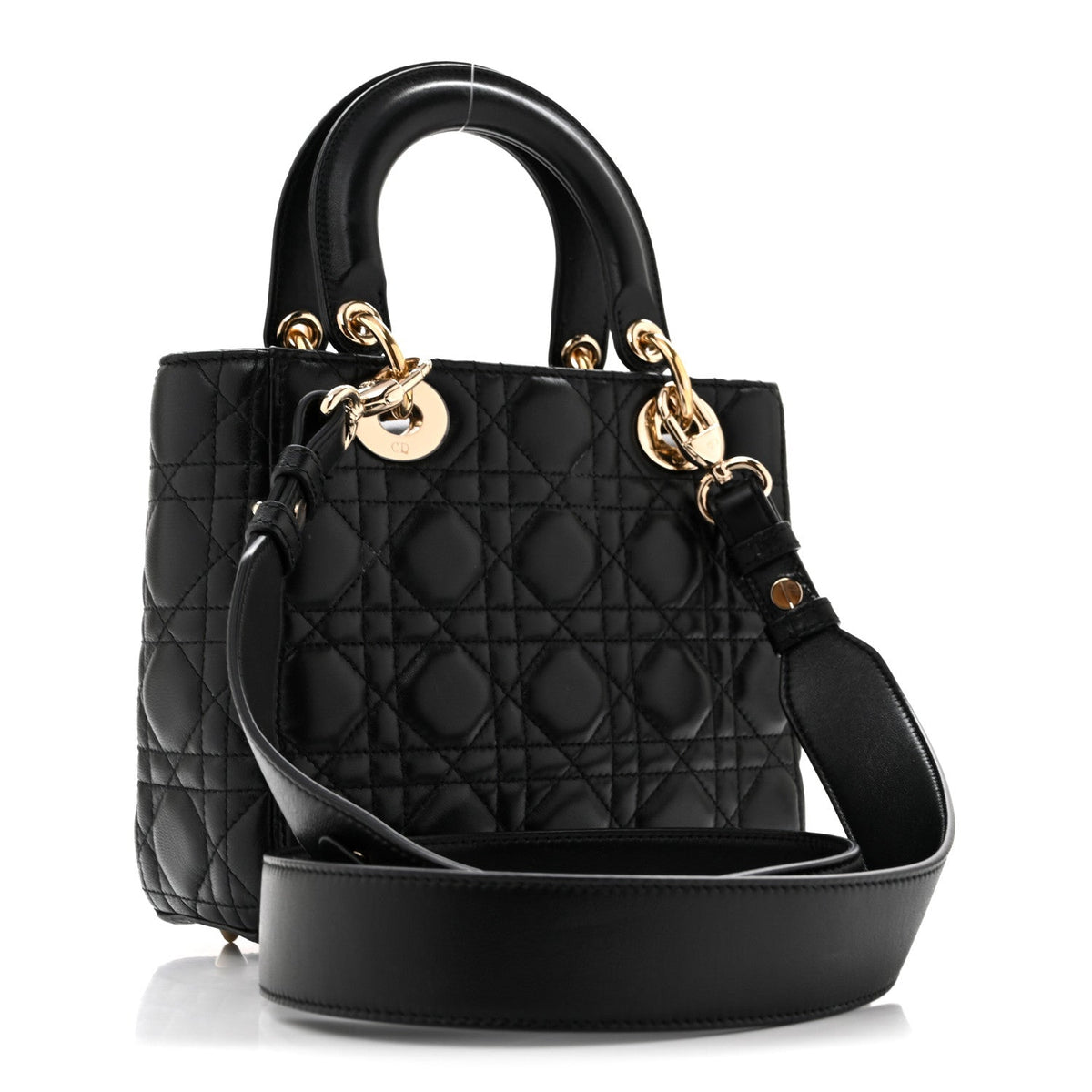 Lambskin Cannage Small My ABCDior Lady Dior Black