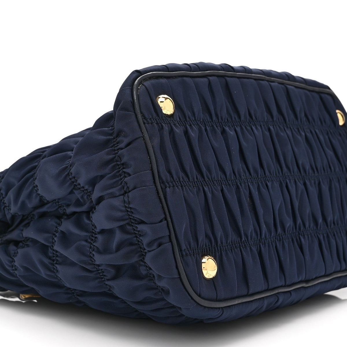 Tessuto Nylon Gaufre Small Tote Baltico