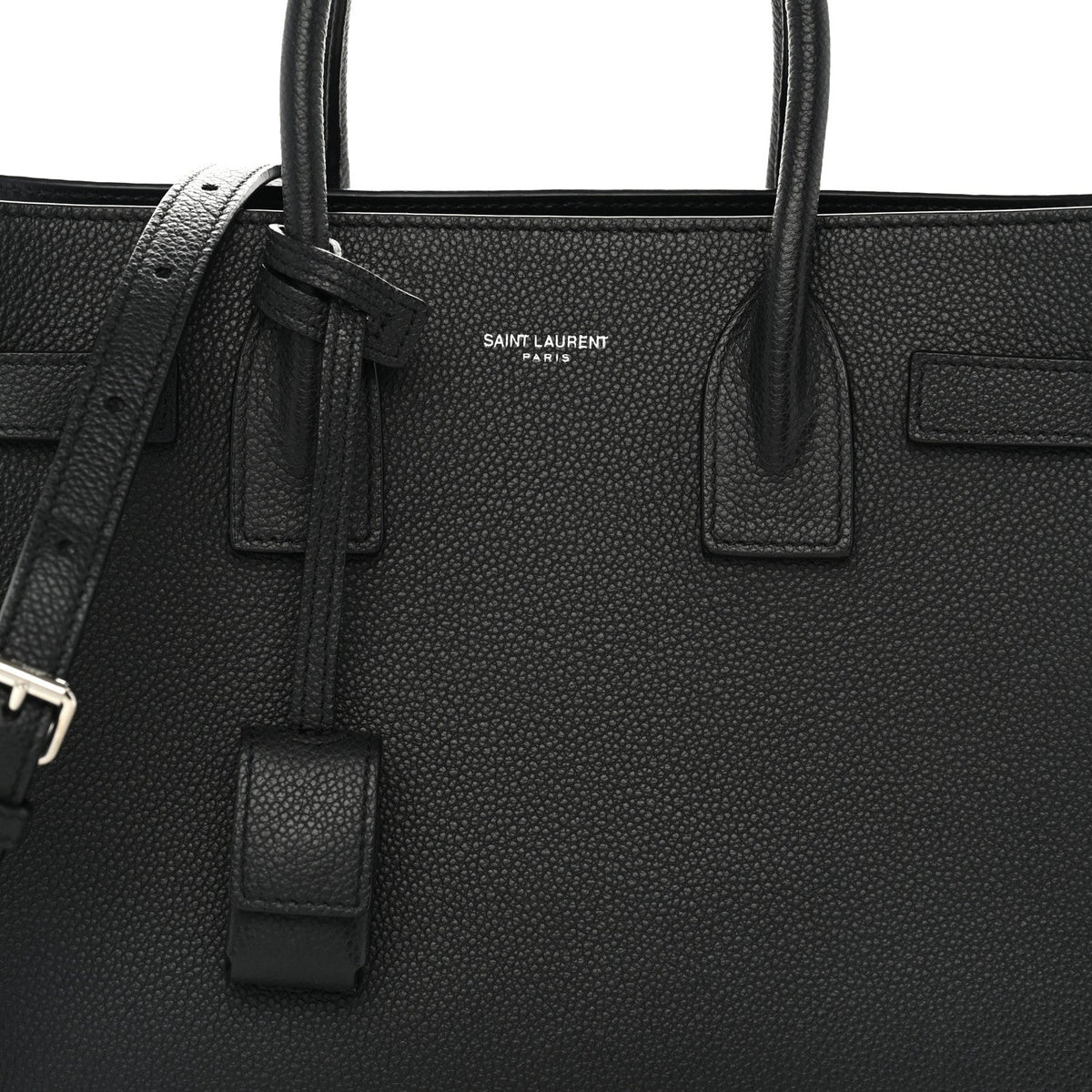 Grained Calfskin Baby Sac De Jour Souple Black