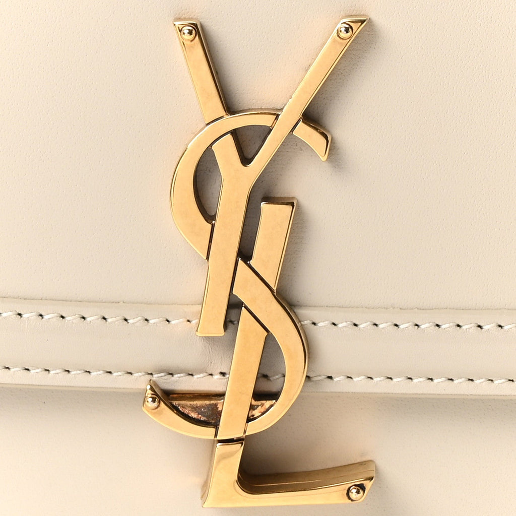 Smooth Calfskin Monogram Small Solferino Satchel  Blanc Vintage