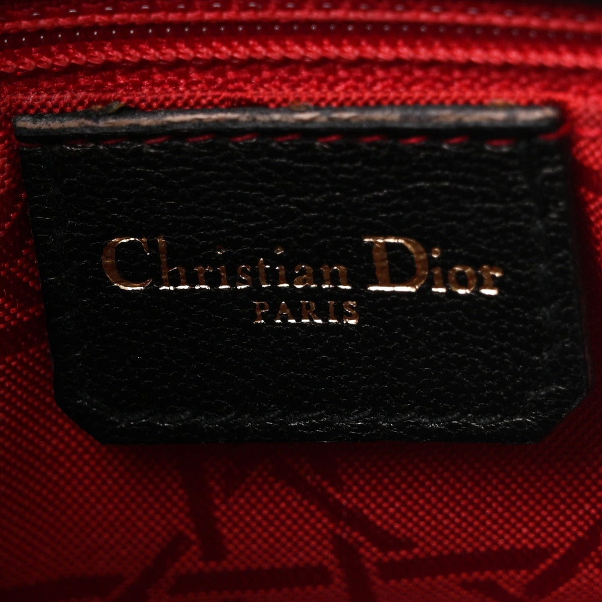 Lambskin Cannage Mini Lady Dior Black