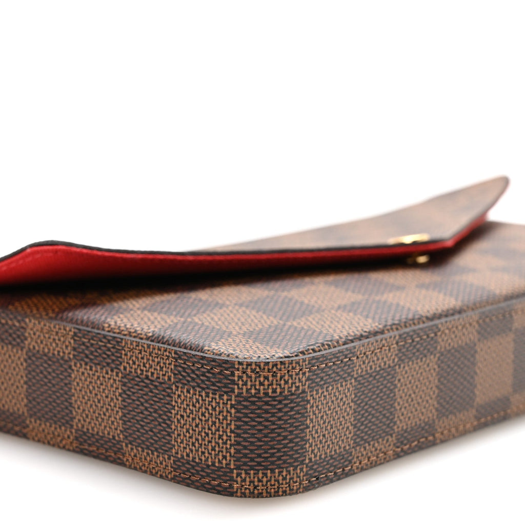 Damier Ebene Pochette Felicie Chain Wallet