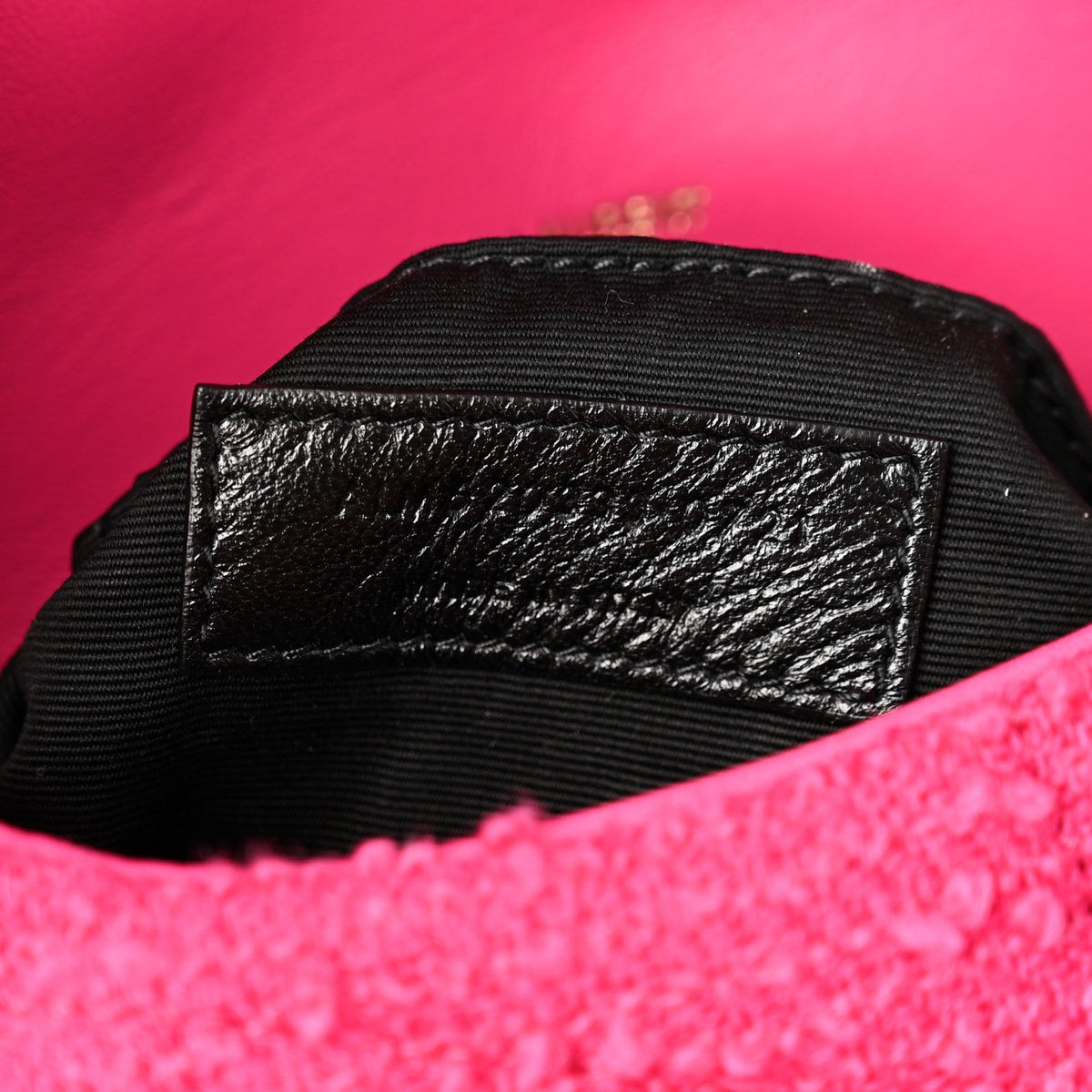 Boucle Tweed Quilted Toy Loulou Puffer Monogram Chain Satchel Magenta