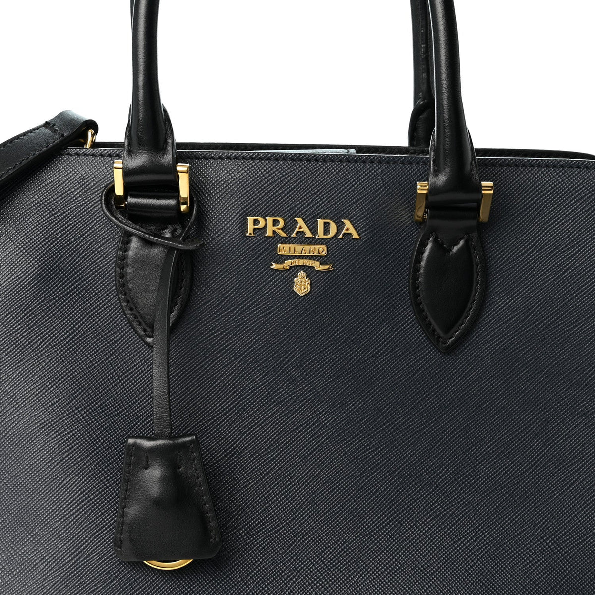 Saffiano Soft Calfskin Small Zippered Tote Baltico