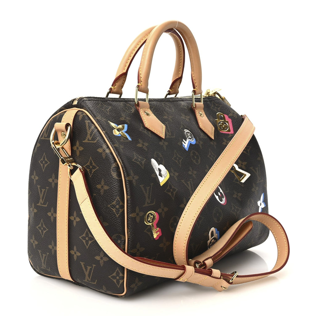 Monogram Love Lock Speedy Bandouliere 30