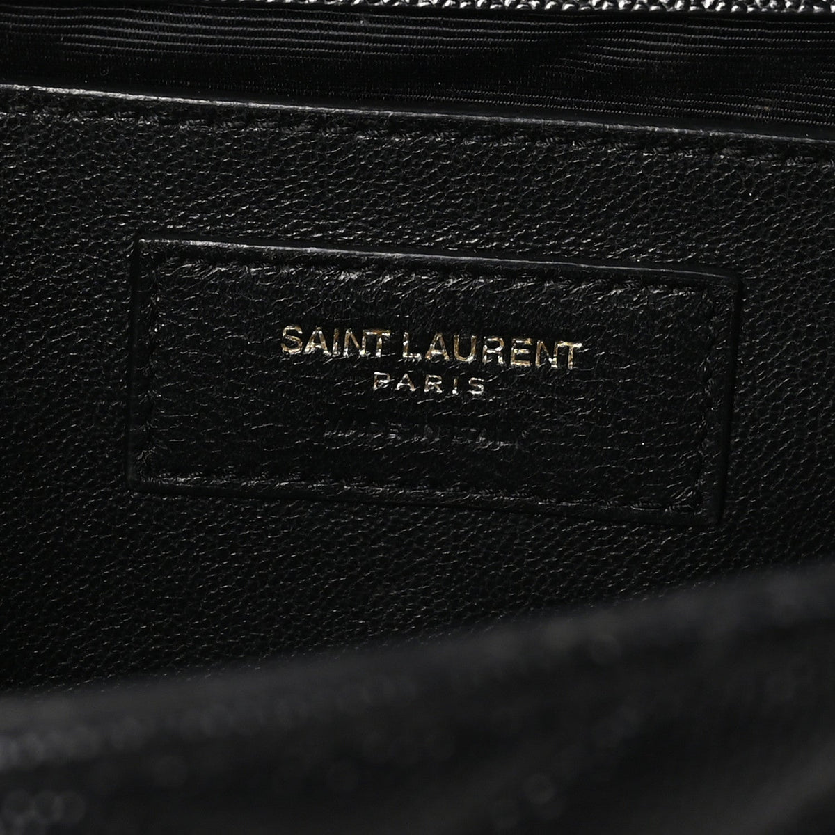Grain De Poudre Matelasse Chevron Medium Monogram Satchel Black