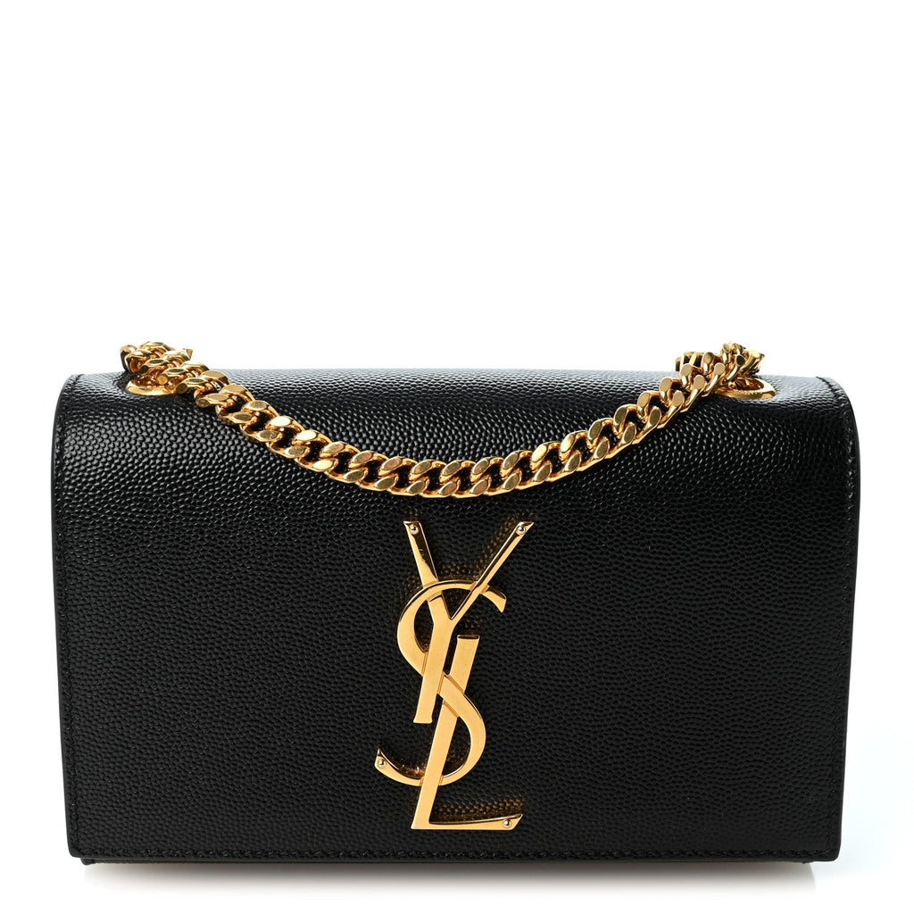 Grain De Poudre Small Monogram Kate Satchel Black