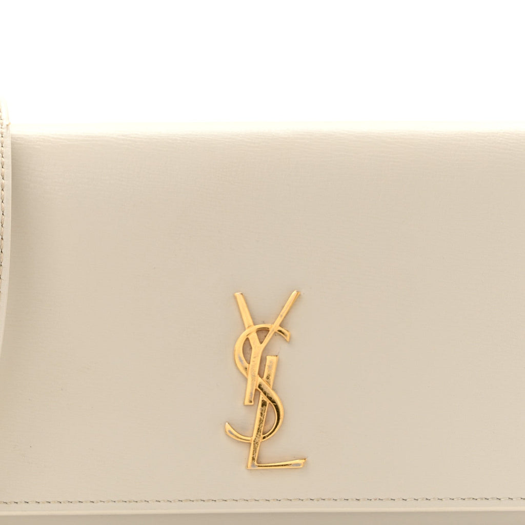 Smooth Calfskin Monogram Phone Holder Crossbody Crema Soft