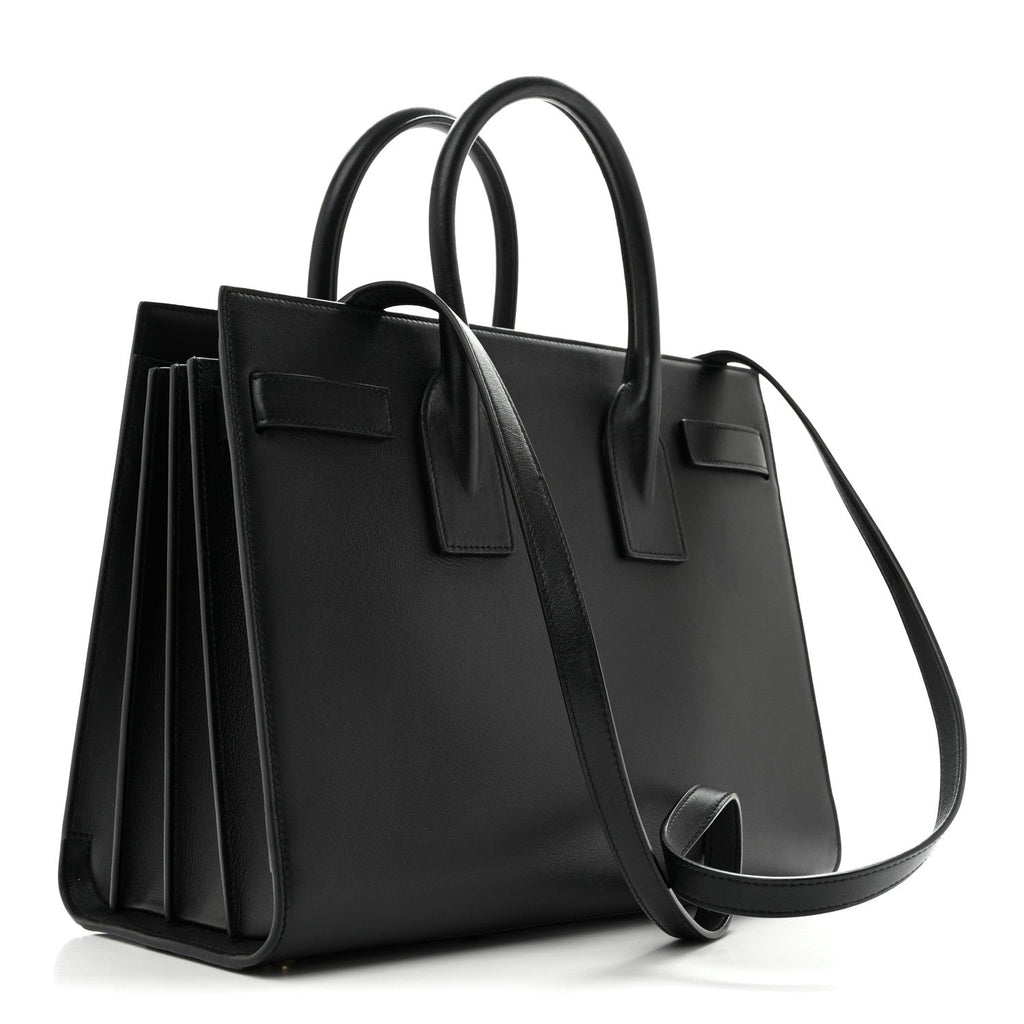 Smooth Calfskin Small Sac De Jour Black